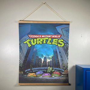 Tmnt Ninja Turtles Movie Canvas Wooden Wall Hanger